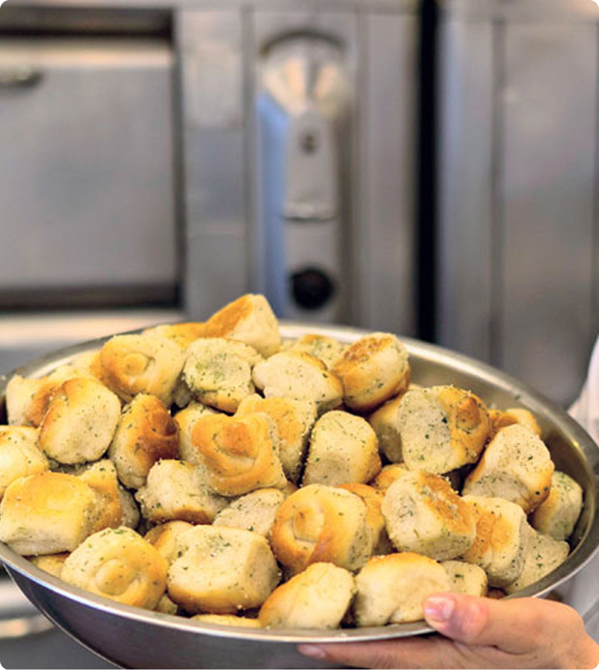 Homemade bread rolls in kitchen setting